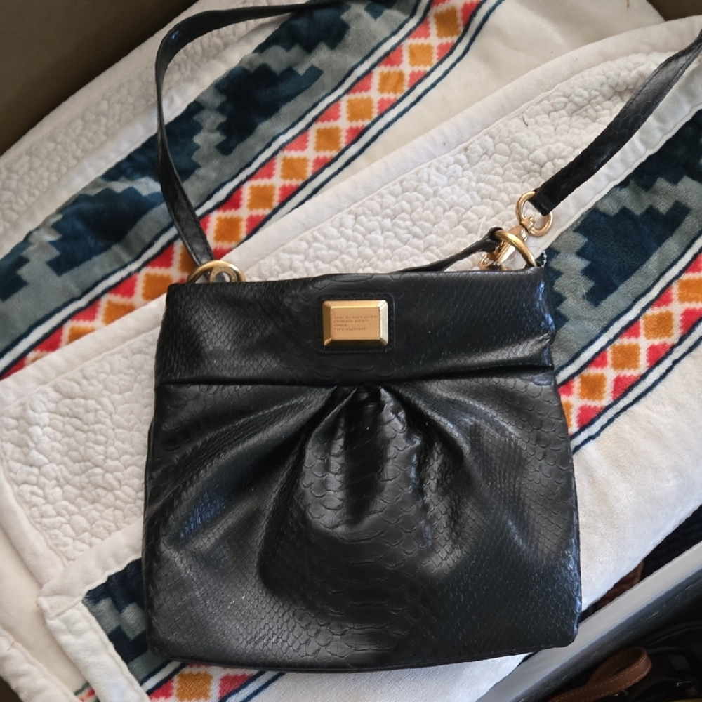 Authentic Marc Jacobs Black Leather‎ Shoulder Bag